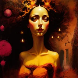 woman head exploding Virginia Frances Sterrett