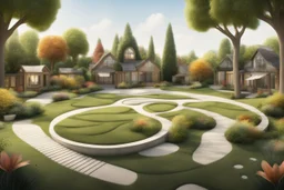 landscape design in the style of music and musicals