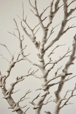 white branch art