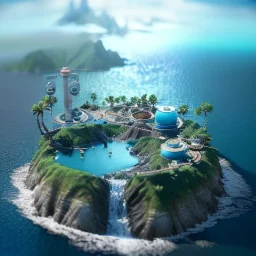 The Isometric Glass Tall Box Mini Model Little Real Island Mixed Water Fall Under Ocean Sunshine Summer Background Blue Sea, The Last Of Us / Avatar, Octane Render / ZBrush, Cinematic, IMAX Film, Nikon D750, 16K, Autostereoscopy, Anthropomorphic, Golden Ratio, Geometry, Symmetric, Depth Of Field, Highly Detailed, Ultra Realistic, Beautiful Lighting, Halfrear Lighting, Soft Light, Candoluminescence, Cast Shadow, Reflective, Glow, Translucent, Normal Map, Carbonated --testp