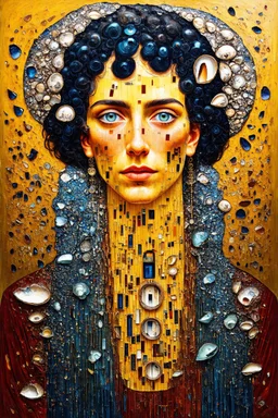 The broken shells of former gods; a neo-surrealistic, expressionistic, steampunk version of Gustav Klimt