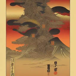  brand logo, Ukiyo-e japanese art