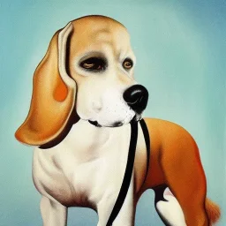 Trump as a dog. Painted by dali