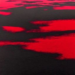 black red shiny liquid landscape