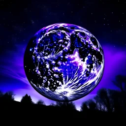Purple moon real picture to my blog