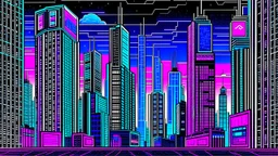 cyber city in the style of basquet