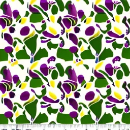 cream colors themed flowers in a pattern dadaism