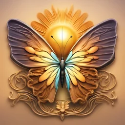 Aesthetic, Mesmeric, Digitized, 3D, Hyper realistic, Surreal Health, Safety & Environment Logos, Initials & Emblem Designs; Featured Design: Sunrise with butterfly as new beginnings, change, growth. **Appearance:** Endorsing; mimicking; reciprocreating; ensembling global safety alertness & hygiene standards for general public; civilians; workplace & infrastructures.