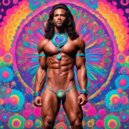 psychedelic steroids: simultaneously half hyper masculine and half hyper feminine