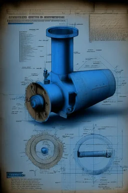 blueprint of angle grinder