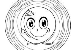 A big yoyo rcoloring page