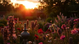sunrise in the garden of the moment , vanitas style