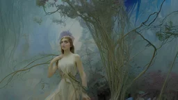 art by Alfons Mucha and Roger Dean, Reaching the End only to find the Beginning, mystical, mechanistic, metaphysical, cosmic, nebula, HD 4K, sharp detail, photo-realistic, octane rendering, award winning photography, cinematic lighting