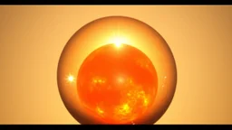 The sun inside a spherical glass