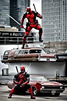 Daredevil / Deadpool hybrid. Photograph.