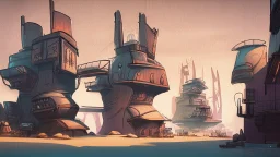 Smuggler City,stylized,4k