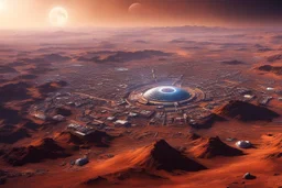 Photography of the most beautiful and wonderful places on Mars, city, realistic photo, HD 8K