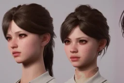 Character female cute design for 3D modeling involves creating a visually appealing and functional character that can be translated into a three-dimensional model 8k art station