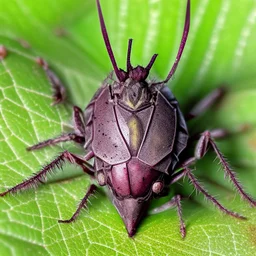 a man-faced_stink_bug, Catacanthus_incarnatus macro HDR photo