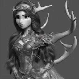 a humanoid figure with antlers, highly detailed, digital art, sharp focus, trending on art station, kentaro miura manga art style