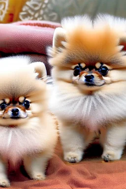 Well endowed Pomeranian puppies