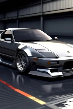 realistic rendering of a modern version of a 90's era japanese sports car