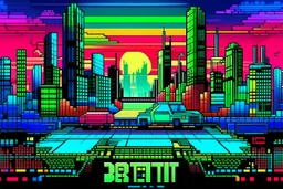 ALBUM COVER - 8BIT DETROIT TECHNO RAVER