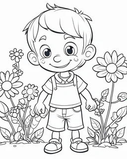 play cartoons coloring pages , no black color, no no flower, b/w outline art for kids coloring book page, Kids coloring pages, full white, kids style, white background, whole body, Sketch style, full body (((((white background))))), only use the outline., cartoon style, line art, coloring book, clean line art, white background, Sketch style