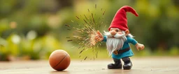 gnomes bowling, motion blur, strike, crushing explosion