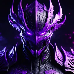 carnage purple and black dark night armor in 8k solo leveling shadow artstyle, dark night mask, glowing purple eyes, profile picture 8k ultra quality, intricate details, highly detailed, high details, masterpiece,ultra detailed, ultra quality