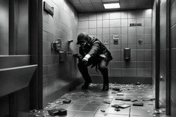 a bank robbery is happening! You cowered in the corner of the dimly lit bank restroom, your heart pounding in your chest like a desperate plea for escape. The suffocating scent of fear mingled with the metallic tang of blood that stained the air. The world outside was swallowed by chaos, as the bank fell victim to the merciless grip of criminals. Just as despair threatened to consume you whole, a flicker of movement caught your eye: Wonder Woman, a figure cloaked in strength and resolve, appeare