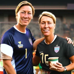 Me having coffee with Abby Wambach