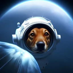 dog in space ship