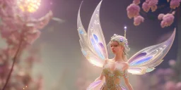 crystal subtle flower in a galactic ambiance beautiful fairy, transparent, delicate colors, in the foreground, full of details, smooth，soft light atmosphere, light effect，vaporwave colorful, concept art, smooth, extremely sharp detail, finely tuned detail, ultra high definition, 8 k, unreal engine 5, ultra sharp focus