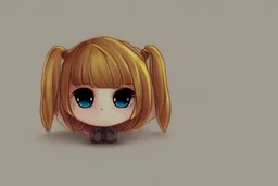 cute sad lonely 3D chibi girl