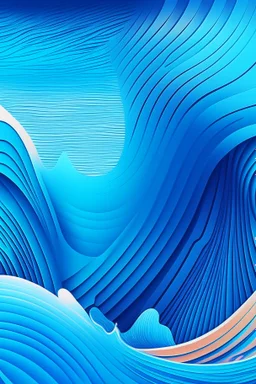 background of a waves, illustrator, vibrant blue colours