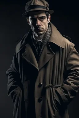 creepy guy in trench coat