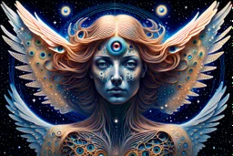 anamorphic spacetime dimensions angel many eyes hyperspatial strange creature made of stars