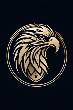 Generate a logo similar to straton oakmont inc with eagle at the centre instead of a lion