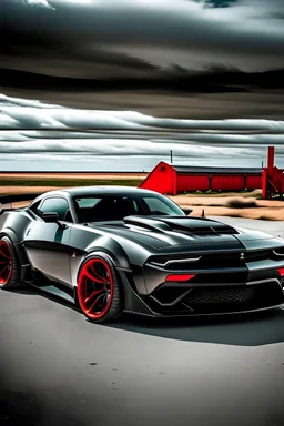 dodge hellcat wih wings