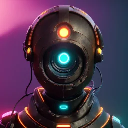 Pretty cyber woman, sci-fi, rounded face, black, gold, brown, samurai helmet, retro, simetric, circuits, neon style, a lot of led lights, fog, rain, leather, vibrant color, highly detailed, art stations, concept art, smooth, unreal engine 5, god rays, ray tracing, RTX, lumen lighting, ultra detail, volumetric lighting, 3d, finely drawn, high definition, high resolution.