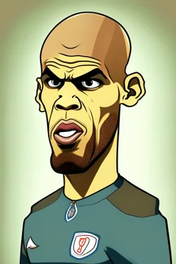 Wael Gomaa Footballer , cartoon 2d