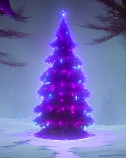 A magical warlock Christmas tree