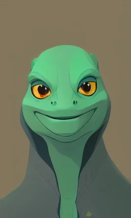 a gecko portrait minimalist