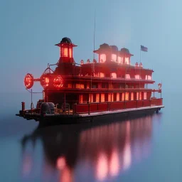 Sternwheeler steamboat