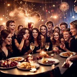 New Year's Eve party during the Hunger Games