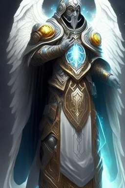 ancient prophet archmage celestial armor faceless hard armor demigod being manyhands