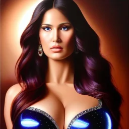 Ultra detailed fullbody Portrait in oil on canvas of beautiful busty Elektra ,extremely detailed digital painting,intense stare, extremely detailed face, crystal clear eyes, mystical colors ,perfectly centered image, perfect composition, rim light, beautiful lighting,masterpiece ,8k, stunning scene, raytracing, anatomically correct, in the style of Steve Jung and robert e howard and Wizyakuza and Ohrai Noriyoshi and Simon Bisley and uncannyknack and kilory