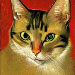 Porträt einer Katze von Van Gogh