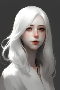 Girl with white hair c